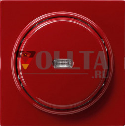 Gira 012243 S-Color Контрольный выключатель с  подсветкой, 10А, двухполюсной выключатель цвет: красный, тон:глянец