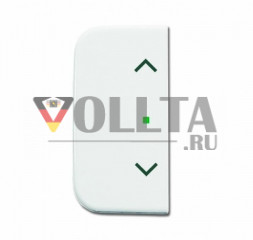 Busch-Jaeger 6232-20-214 крышка, двойная,  левая(ый),/правая, символ жалюзи Reflex SI, цвет: альпийский белый