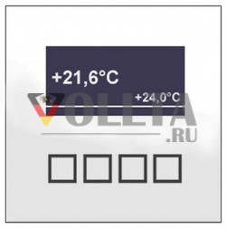 MDT SCN-RT1GW.01 стекло, Термостат c LCD-дисплей белый