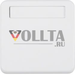 Berker 102259 промежуточное кольцо с откидной крышкой и полем для маркировки полярно-белый, глянцевый wg Up IP4
