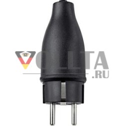 MERTEN 123851 резиновая вилка SCHUKO 16A 250V черная