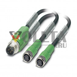 Phoenix Contact 1671360 SAC-3P-M12Y/2X3,0-PUR/M 8FS кабель датчика/привода