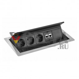 EVOline Fliptop Push L 3x розетки питания / 2x RJ45 / 1x свободное пространство