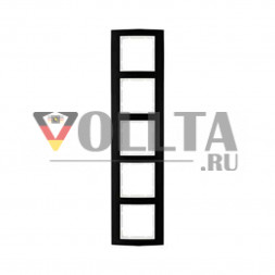 Berker 10153025 B3 рамка пятерная цвет алюминевый цвет: черный, тон: матовый