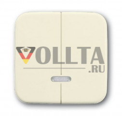 Busch-Jaeger 6545-212 Duro2000 SI Клавиша для 2-канального светорегулятора, крышка, цвет: кремово-белый