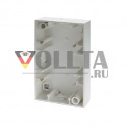 Berker 10421909 накладной корпус двойная,   вертикальная, цвет:полярная белизна, тон: матовый
