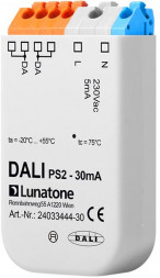 Lunatone 24033444-30 DALI PS2 источник питания 30mA Doseneinbau