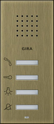 Gira 1250603 System55 Квартирная станция  цвет:бронза