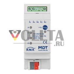 MDT BE-04230.02 MDT 4-канальный 2TE REG двоичный вход