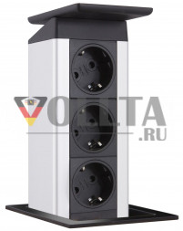 Evoline PortPush Встраиваемая кухонная розетка, 3-портовая
