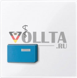 Schneider серия: Merten 450525 System M кнопка вызова/Arztruf крышка, цвет:белый, тон:глянец