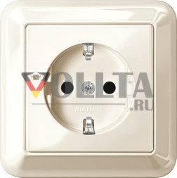 Schneider серия: Merten MEG2300-1244 Atelier-M SCHUKO-розетка 16А, цвет: кремово-белый, тон:глянец