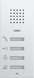 Gira 125003 System55 Квартирная станция  цвет:чисто белый, тон:глянец