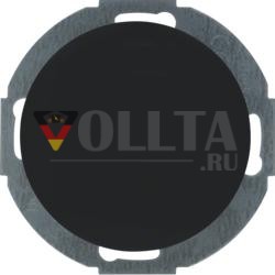 Berker 10092035 заглушка с центральной частью черная, глянцевая серия R.classic