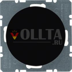Berker 10092045 заглушка с центральной частью черная, глянцевая Berker R.1/R.3