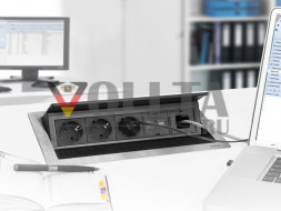 EVOline Fliptop Push S-1-2 / 1x розетка / 2x свободное пространство