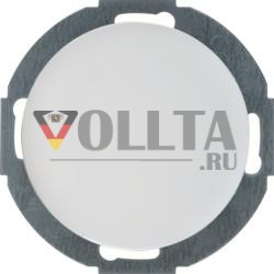 Berker 10092079 Глухая крышка с центральной частью полярно-белый, глянцевый Серия R.classic