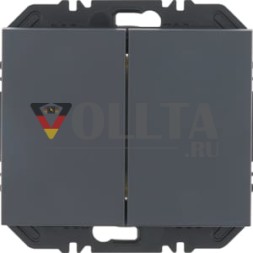 Berker 24127106 Enocean 2f K.1 антрацитовый матовый настенный радиопередатчик