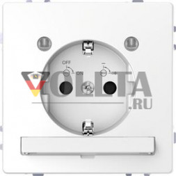 Розетка MERTEN MEG2304-6035 SCHUKO белый лотос, системный дизайн