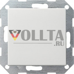 Gira 012703 System55 Клавишный переключатель 10А, Перекрестный переключатель, цвет:чисто белый, тон:глянец