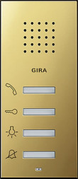 Gira 1250604 System55 Квартирная станция  латунь