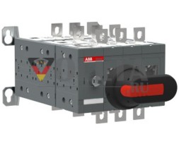 ABB Stotz-Kontakt OT250E03YP, байпасный выключатель 3-полюсный 250A с ручкой и открытым валом переключения I-0-II, 1SCA123553R1001