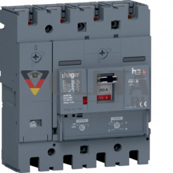 Автоматический выключатель Hager HMT251DR h3+ P250 4P4D 250A 50kA