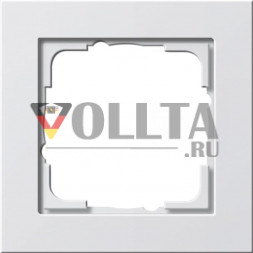 Gira 021129 E2 рамка 1-я, цвет:чисто белый, тон:глянец