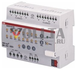 ABB Stotz-Kontakt DLR/S8.16.1M, Контроллер освещения DALI, 8-позиционный, ручное управление, REG, 2CDG110101R0011