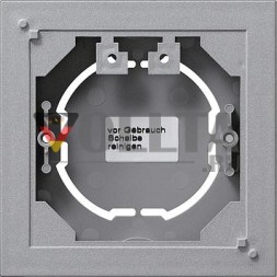 Gira 021926 корпус для поверхностного монтажа 1-сторонний плоский System 55 цвет алюминий