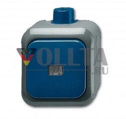 Busch-Jaeger 2601/7WDI Duro2000 WDI Выключатель Перекрестный переключатель, цвет: голубой