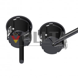 EVOline One B/F / 1x розетка / защитное кольцо со вставкой из нержавеющей стали