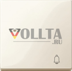 Schneider серия: Merten MEG3305-0344 System M выключатель/кнопка, клавиша крышка, c символом звонок цвет: кремово-белый, тон:глянец