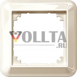 Schneider серия: Merten 388144 Atelier-M рамка 1-я, цвет: кремово-белый, тон:глянец