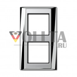 Jung AP582GCRAL A plus рамка двойная,  цвет: полированный хром