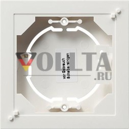 Gira 021929 Корпус для поверхностного монтажа, 1-полосный, плоский Gira E2 чисто-белый