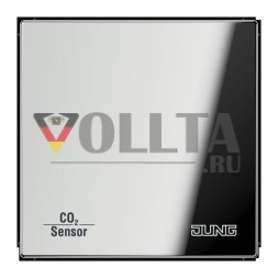 Датчик CO2 Jung CO2GCR2178 KNX, хромированный металл, серия LS, глянцевый хром