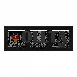 Рама Jung LSZ983BFSWM 3-сторонняя, вертикальный и горизонтальный монтаж, термопластик окрашенный, LS ZERO, графитово-черный матовый
