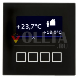 MDT SCN-RT1GS.01 стекло, Термостат c LCD-дисплей цвет: черный