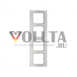 Berker 10143904 B3 рамка четверная цвет: алюминевый