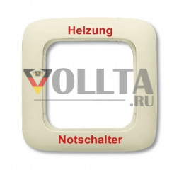 Busch-Jaeger 2511JH-212 Duro2000 SI рамка 1-я, c оттиском,отопление-аварийный выключатель цвет: кремово-белый