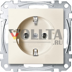 Schneider серия: Merten MEG2301-0644 System M SCHUKO-розетка 16А, цвет: кремово-белый