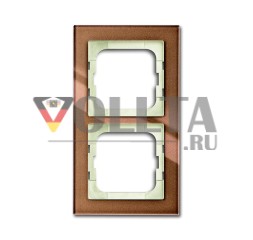 Busch-Jaeger 1722-283 рамка крышки, 2-сторонняя рамка коричневое стекло