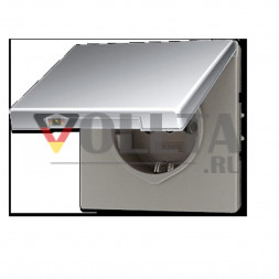 Jung GCR2520KL LS990 SCHUKO-розетка  16А, цвет: полированный хром